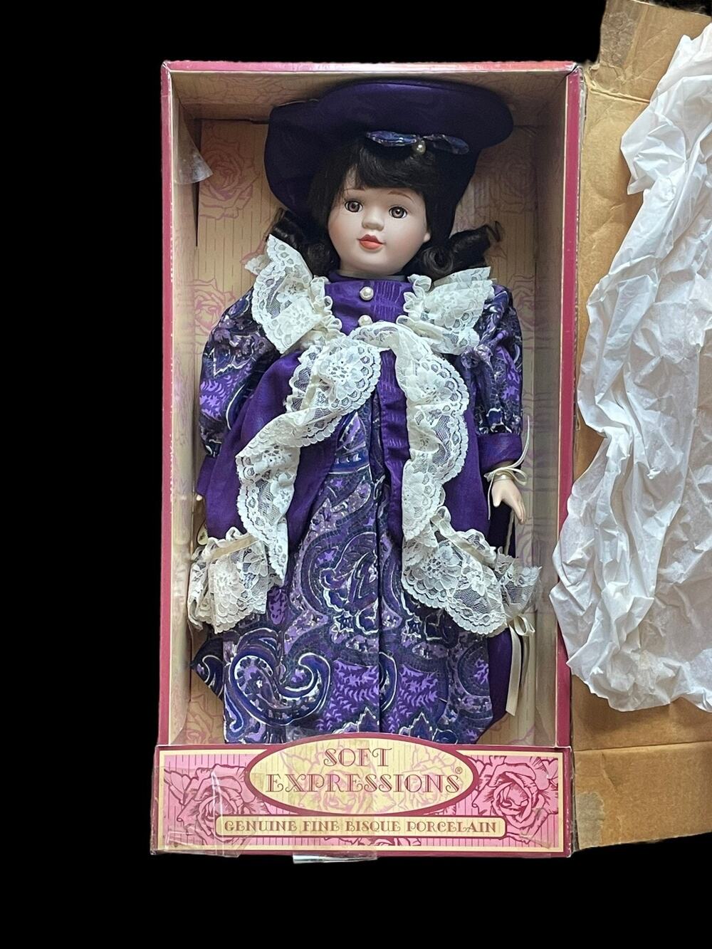 Limited Edition Dandee Soft Expressions Hand Painted Fine Bisque Porcelain Doll